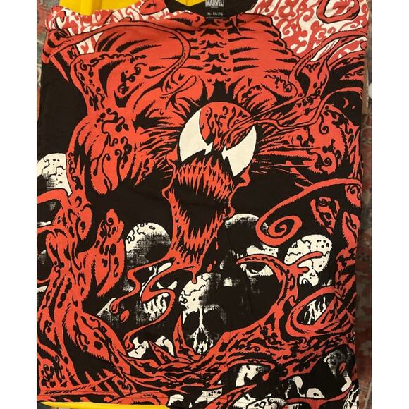 Marvel Spider-Man Carnage Skull T-Shirt | Hot Topic Sz M - Picture 2 of 5